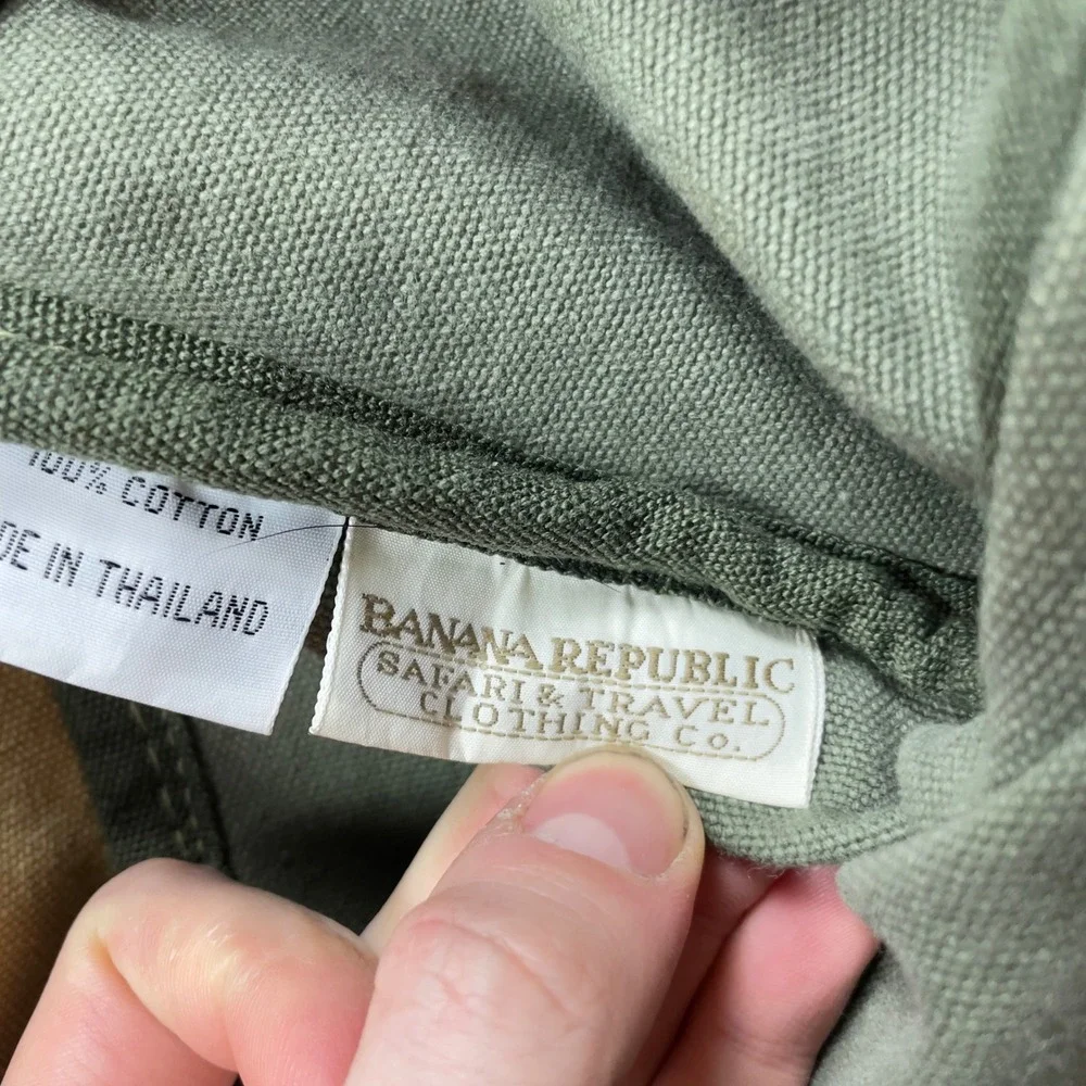 VTG‎ 70s 80s Banana Republic Canvas Duffle Bag Polar Expedition Antarctica Olive